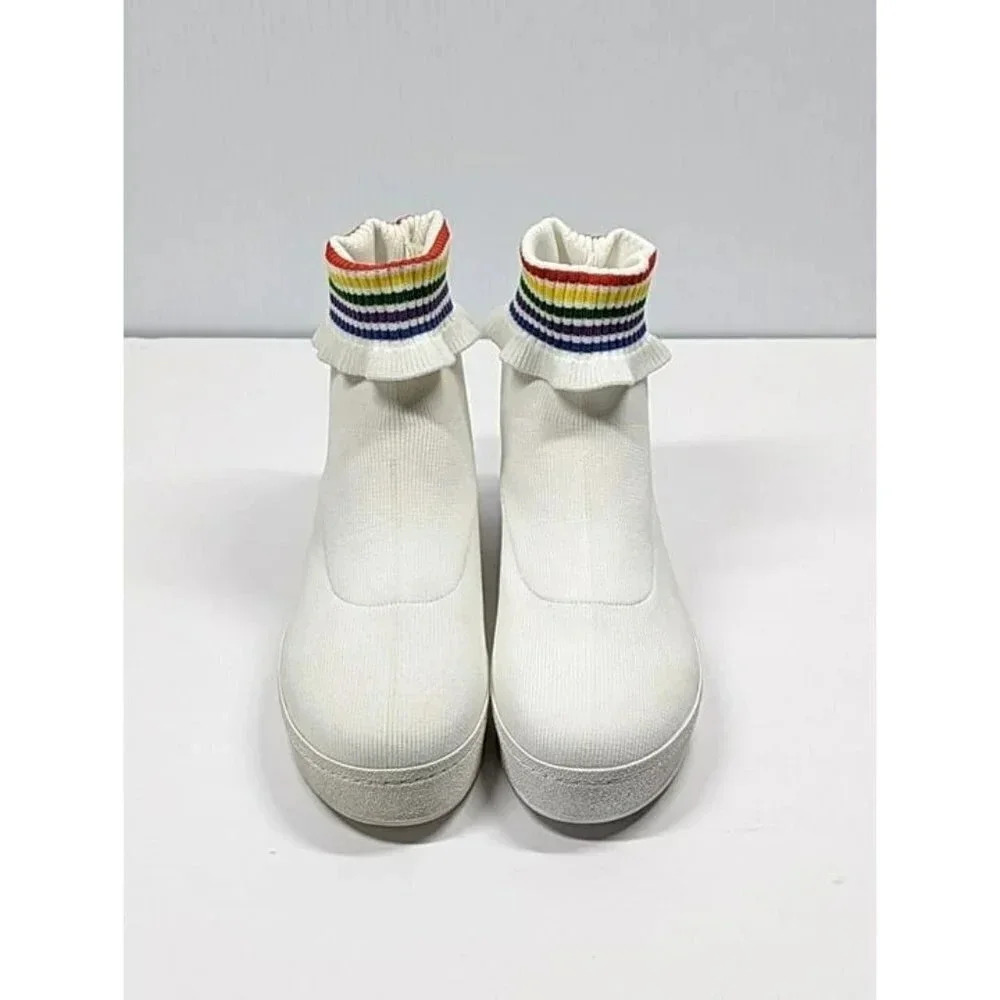 Opening Ceremony Women's Bobby Ruffled Sock Slip-On Sneakers Size 38 (MSRP $250) - Picture 5 of 10